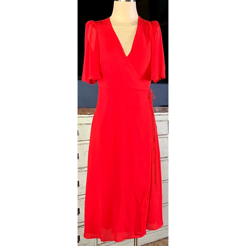Alice + Olivia Bright Poppy Wrap Dress 4